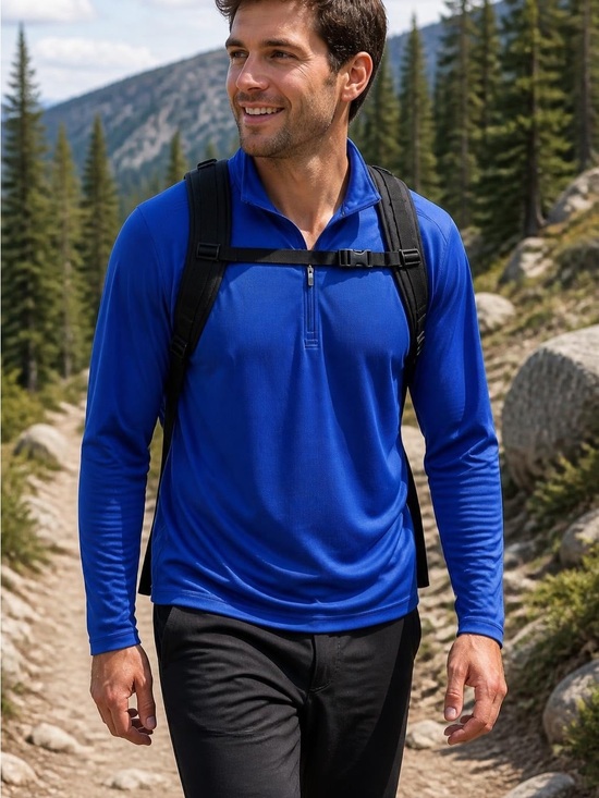 MEC Other - MEC Royal Blue Half-Zip Sportswear Sweater